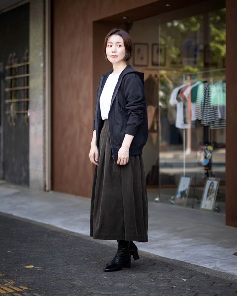 PLAY COMME des GARCONS  綿裏毛バックワンポイントパーカー style.2024.09.09