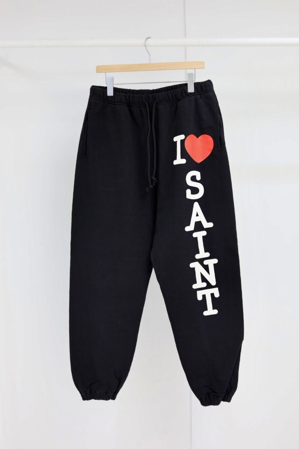 セントマイケル 26SS I LOVE SAINT SWEAT PANTS(SM-MK8-0000-062)BLACK★1月10日(土)発売！
