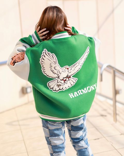 ©SAINT M×××××× セントマイケル23SS SAINT ACADEMY VARSITY JKTスタイル