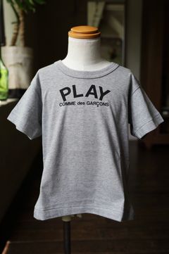 PLAT ロゴ＆ハートTシャツ キッズ(AX-T571-100)GRAY*KIDSサイズ