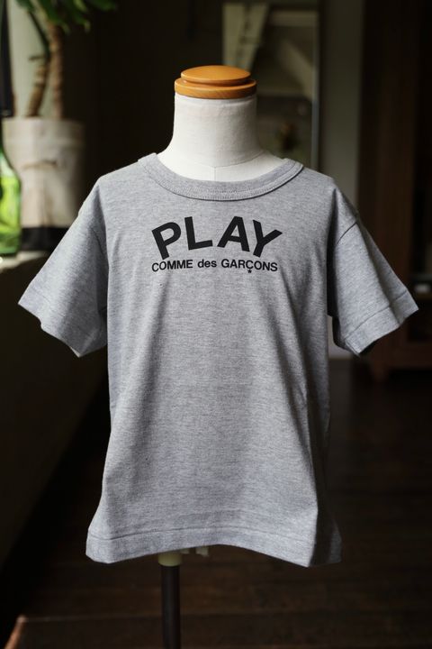 PLAT ロゴ＆ハートTシャツ キッズ(AX-T571-100)GRAY*KIDSサイズ