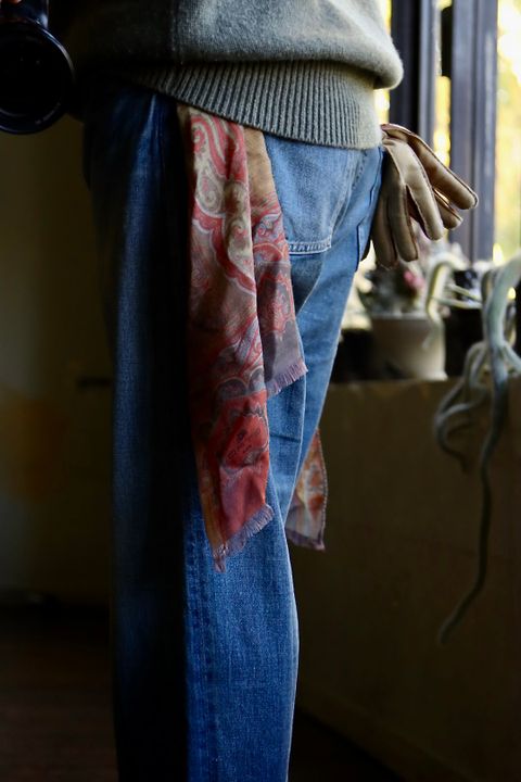A.PRESSE アプレッセ 23Style No.2 Washed Denim Pantsスタイル