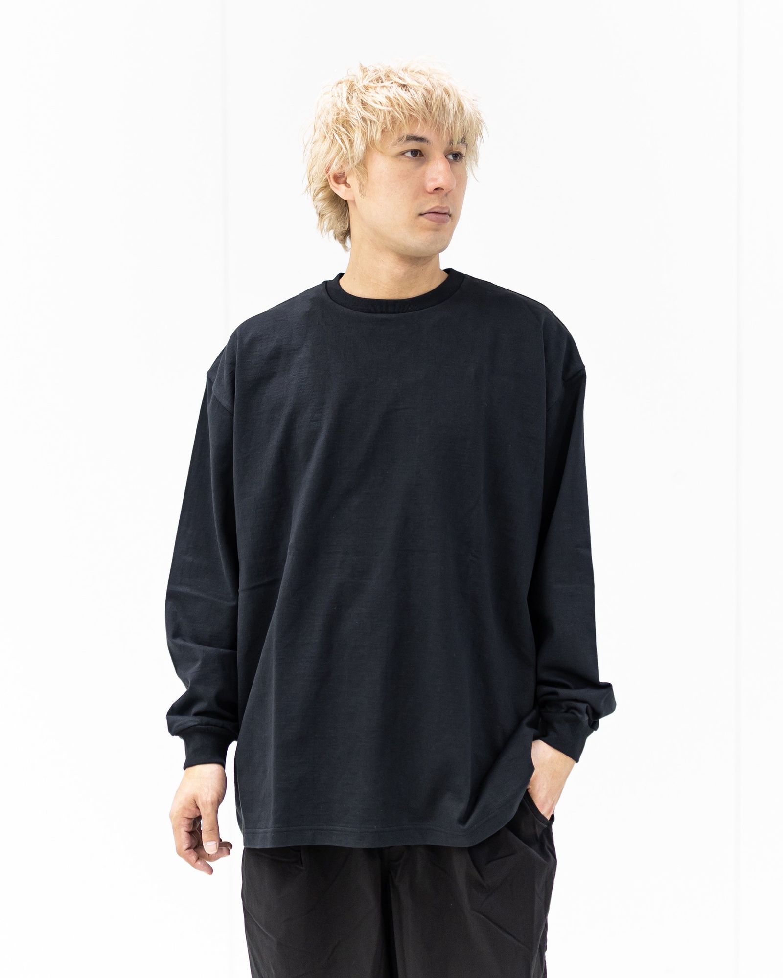 グラフペーパー Heavy Weight L/S Oversized Tee(BLACK)☆3月7日(土)発売！