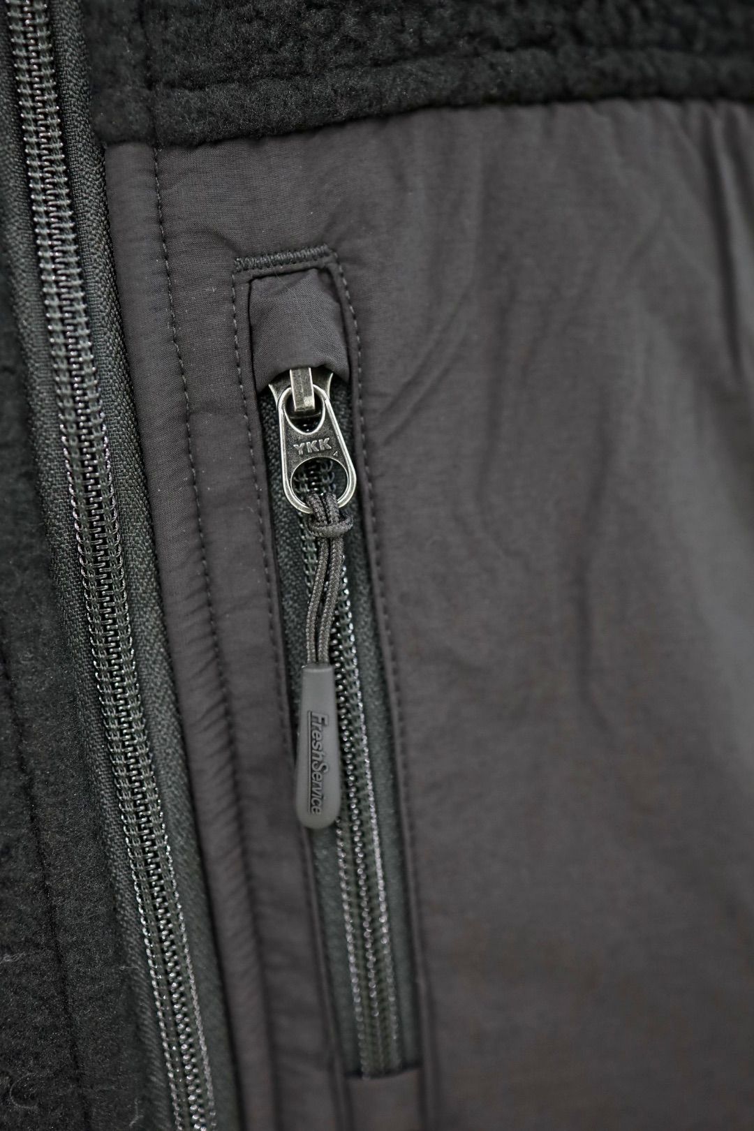 フレッシュサービス HEAVY FLEECE ZIP-UP JACKET (FSC253-30191)BLACK