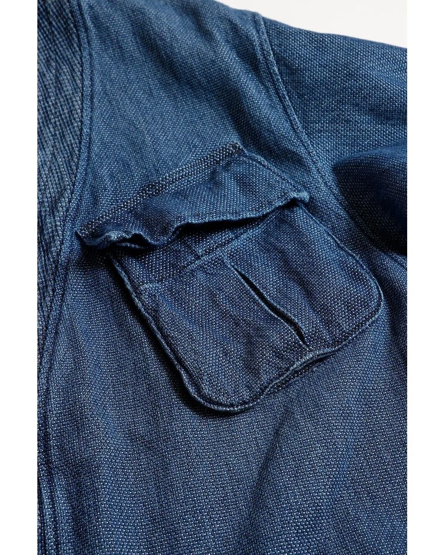 ファンダメンタル デニムシャツHAORI JUNGLE JACKET 3YR WASH(FA25TP44U)INDIGO☆新作発売！