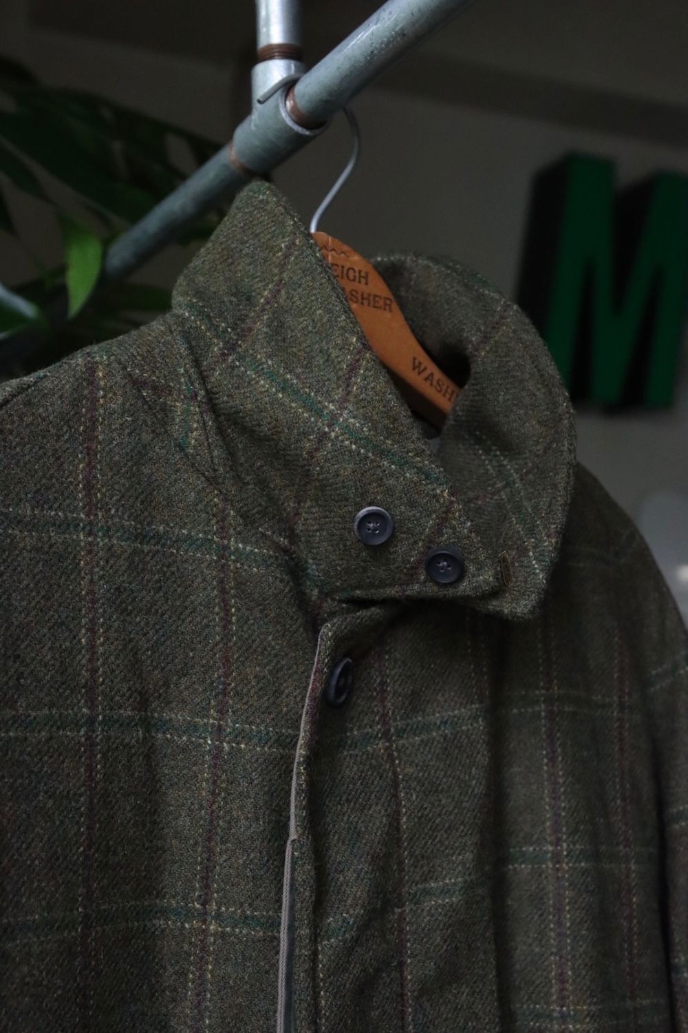 アプレッセ22FW Tweed Balmacaan Coat(22AAP-01-15HB)CHECK