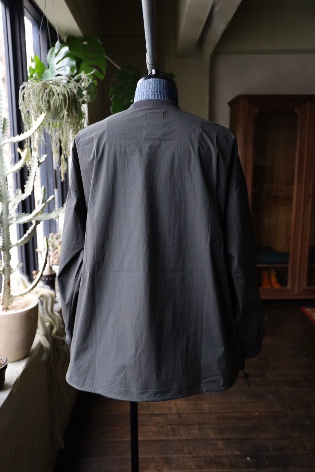 S.F.C 25SS エスエフシー TECH POCKET NYLON LS TEE(SFCSS25S06)D.Grey