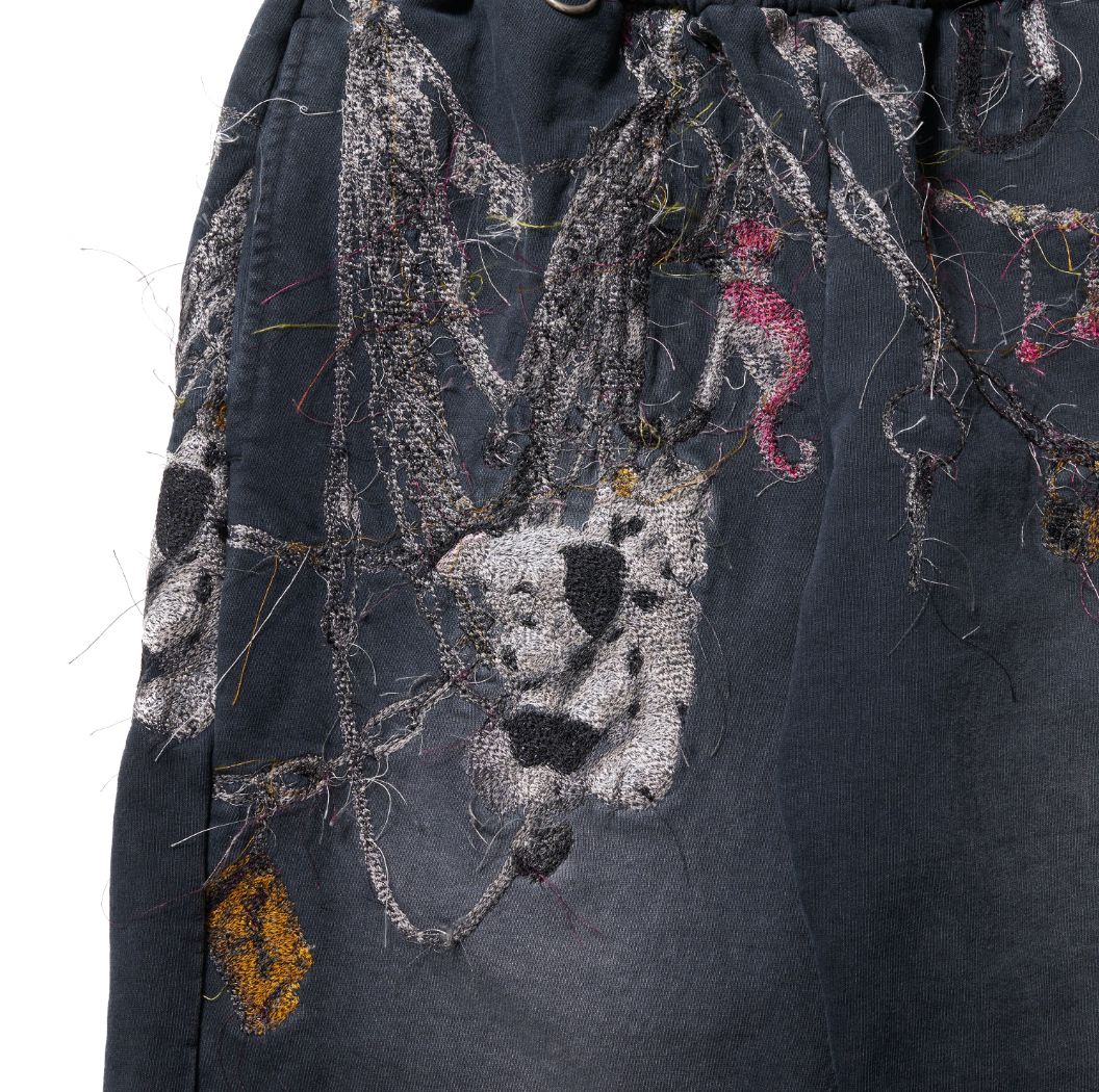 doublet 25AW  EMBROIDERED CHAIN SWEATPANTS (25AW16PT320) GREY☆8月9日(土)発売！