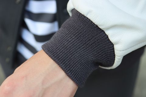 Graphpaper Scale Off Melton Stadium Jacket"C.GRAY"style