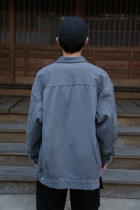 Graphpaper Colorfast Denim Blouson"GRAY"Style.2020.11.28.