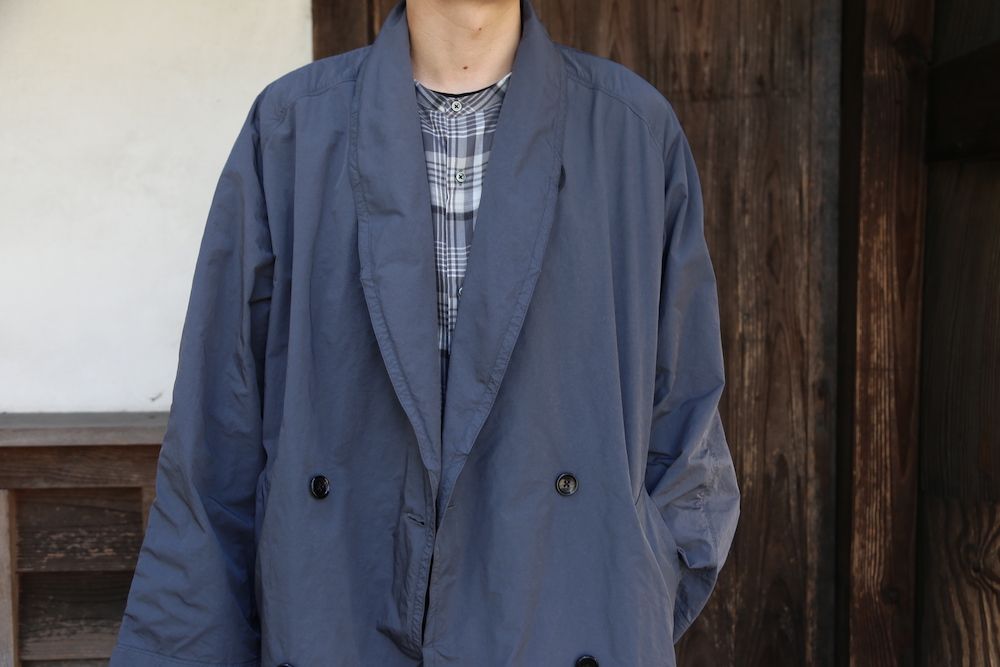 Graphpaper グラフペーパー 20AW 日本製 Germent Dyed Shop Coat ガーメントダイ ショップコート GM203-50054 1 D.GRAY オーバーコート アウター【Graphpaper】