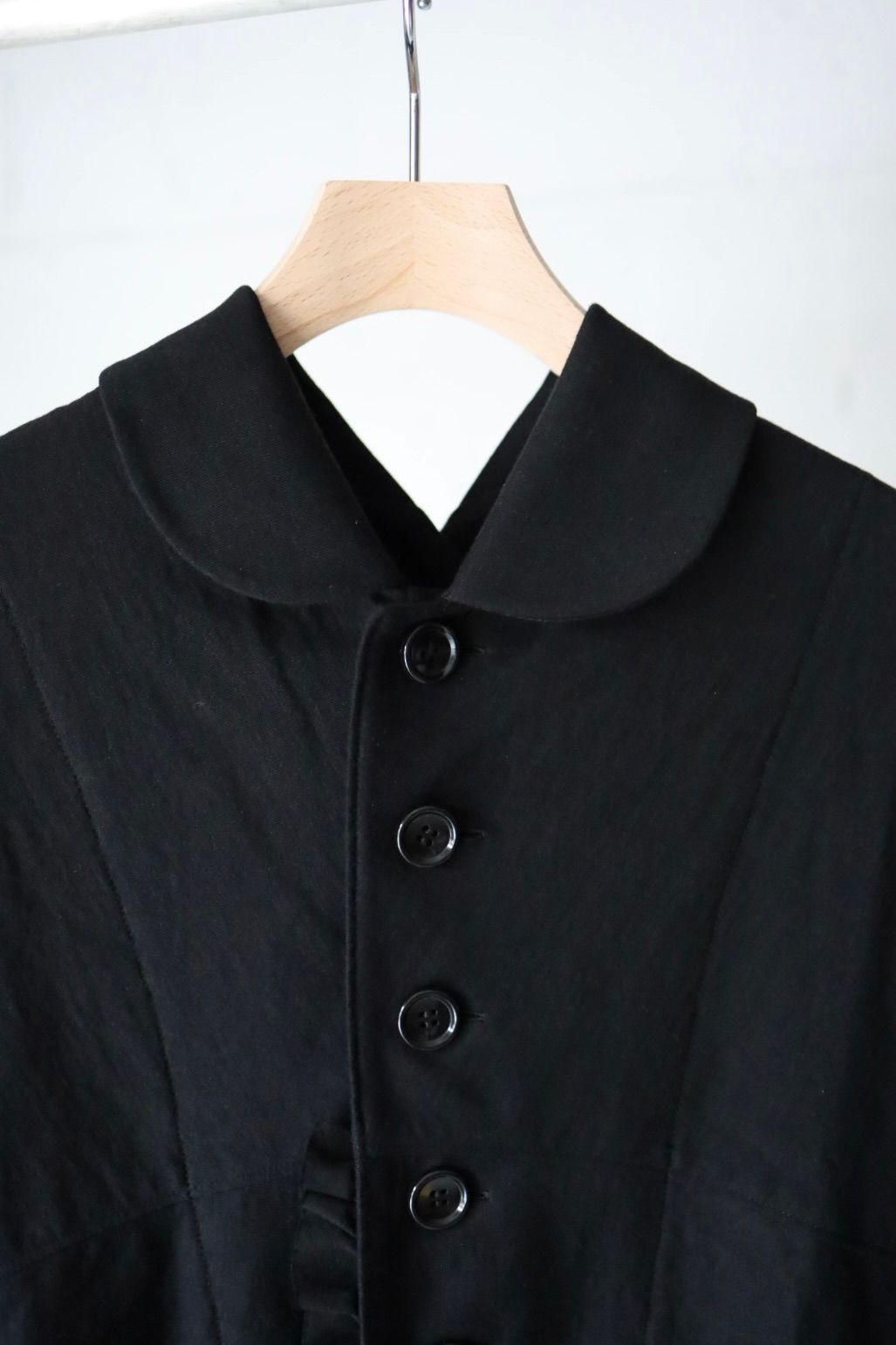 tao 26FW 綿天竺×綿クロスカーディガン(TR-T005-051-1)BLACK☆8月7日(金)発売！