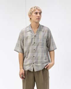 マーカ 26SS オープンカラーシャツ OPEN COLLAR S/S SHIRT(M26A18SH02B)SAGE CHECK☆新作発売！