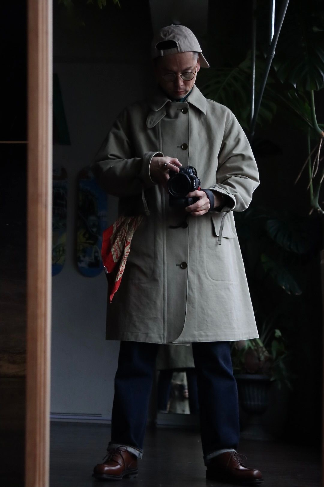 A.PRESSE アプレッセ23SSコート Motorcycle Half Coatスタイル2023.2.20.