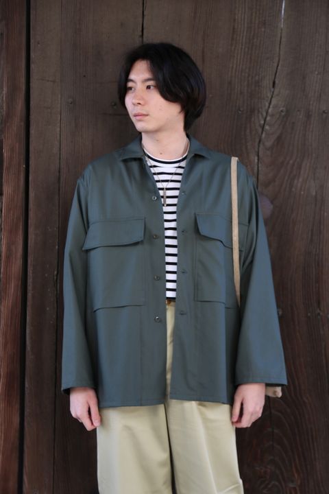 Graphpaper Wooly Cotton Military Jacket(GM211-30051) style.2021.2.21.