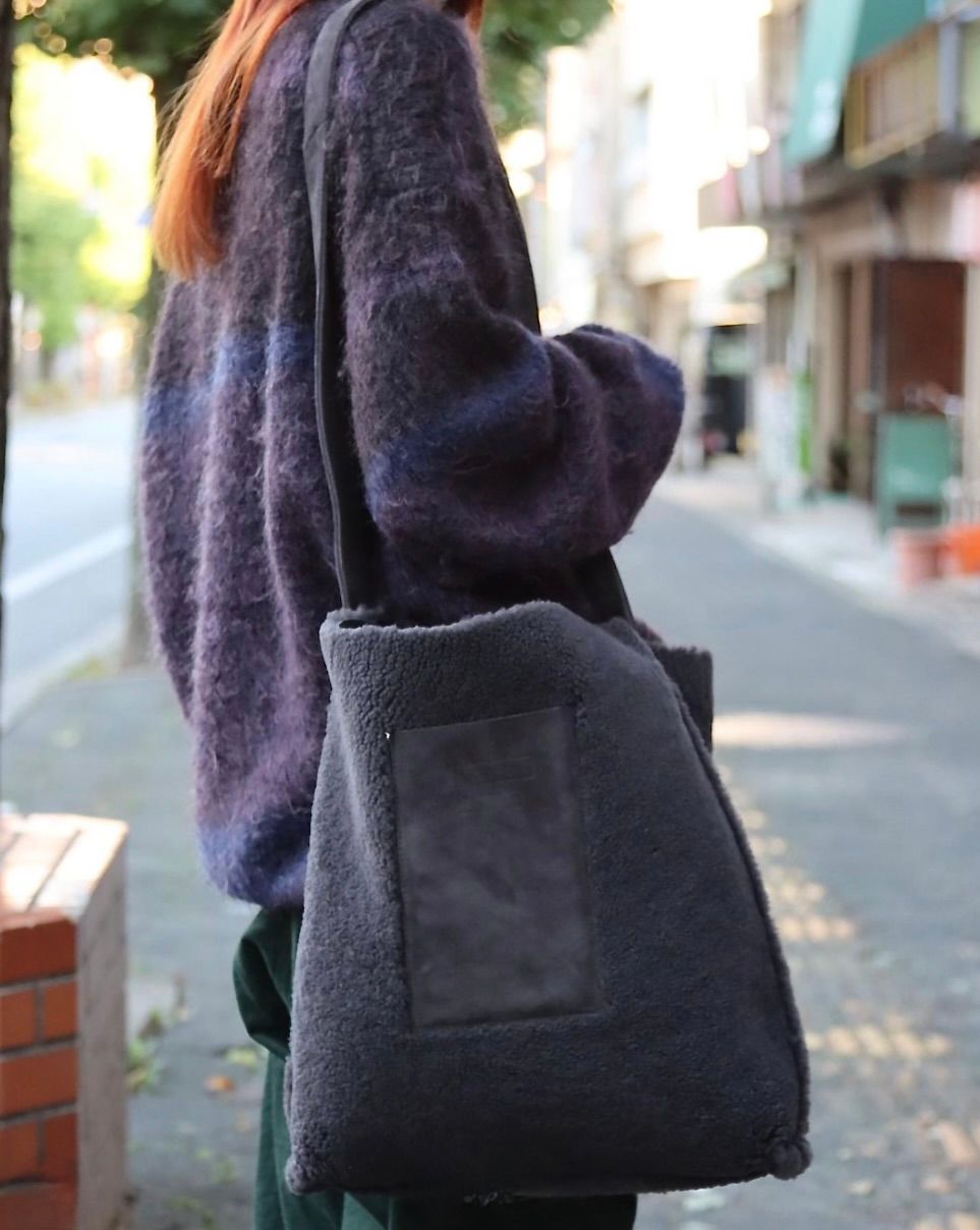 ヨーク22AW REVERSIBLE MOUTON BAG(YK22AW0400A)CHARCOAL