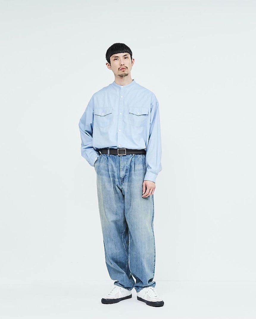 Graphpaper - グラフペーパー23AW Selvage Denim Two Tuck Pants(GU233