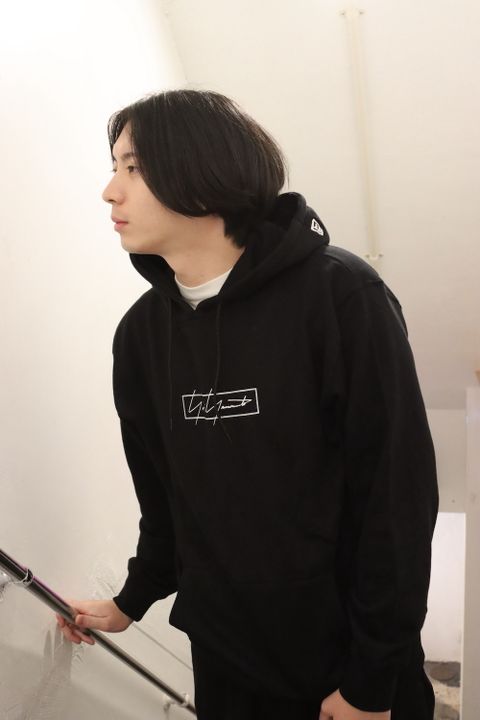 Yohji Yamamoto×New Era BOX LOGO PRINT SWEAT PULLOVER HOODIE style.2021.11.14.
