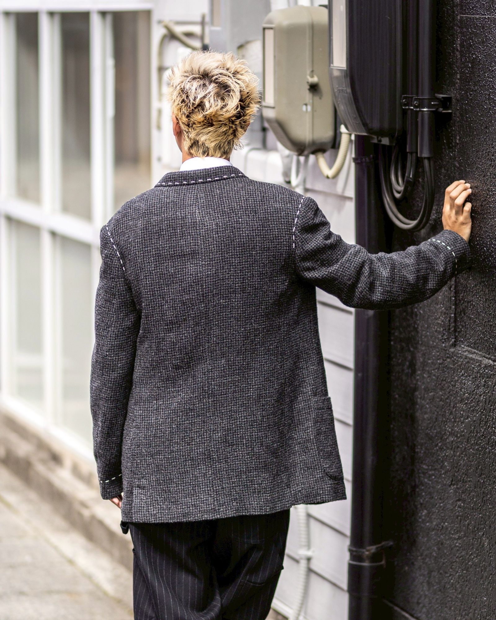 Y's for men 25AW HOUNDSTOOTH STITCH JACKET セットアップ