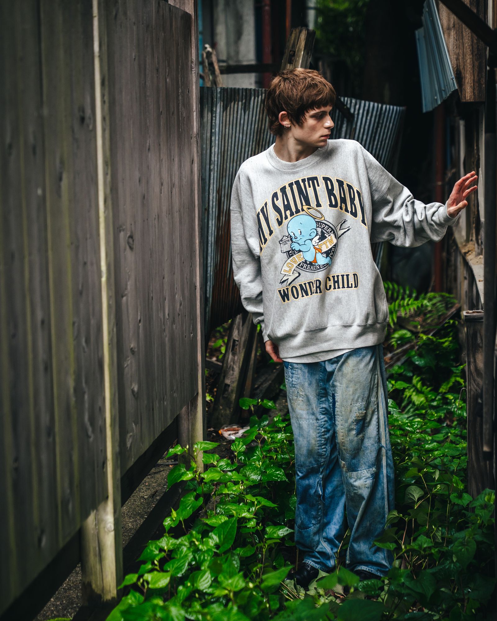 セントマイケル25AW BABY MICAHEL SWEAT (SM-HR1-0000-050)GRAY☆12月13日(土)新作発売！