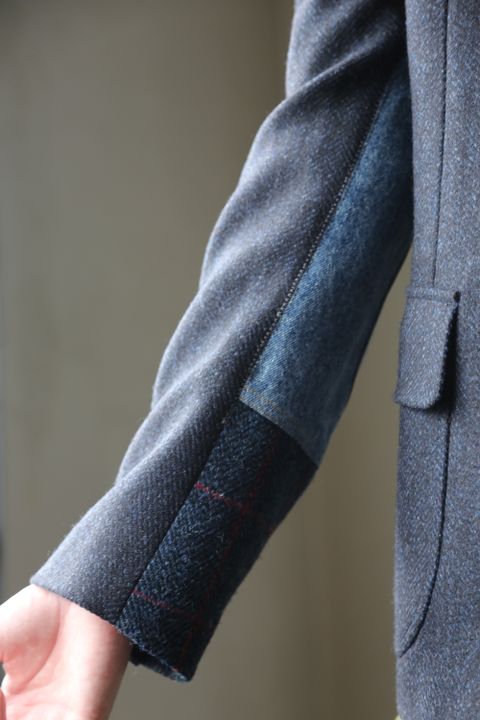 eYe JUNYA WATANABE COMME des GARCONS MAN ウールカシミヤツイード×綿デニム×綿ウィップコード(WF-J022-051) style.2020.9.12.
