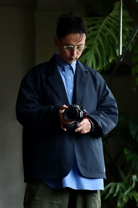 Graphpaper Oxford Oversized B.D Pullover Shirtスタイル
