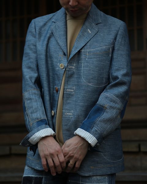 JUNYA WATANABE MAN 綿リネンデニムジャケットstyle.2021.2.7.