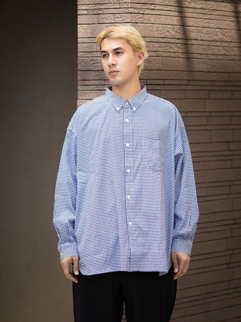 フレッシュサービス DRY OXFORD CORPORATE L/S B.D.SHIRT(FSC262-50103B)NAVY PLAID☆8月22日(土)新作発売！