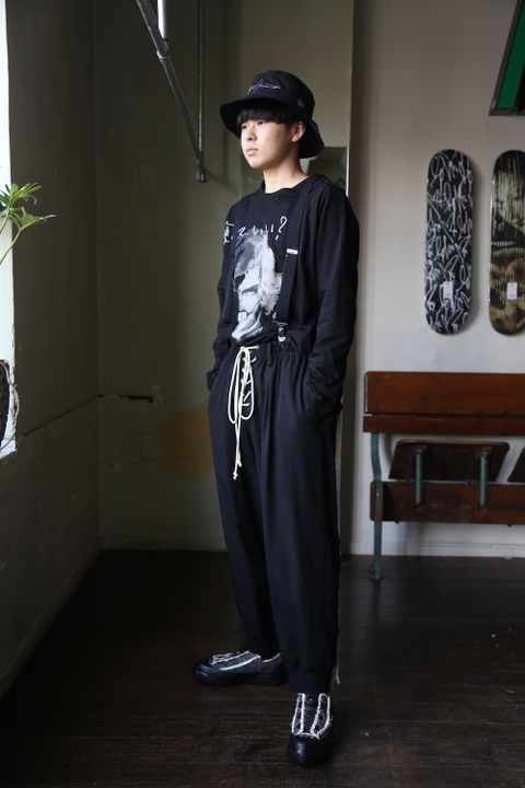 Yohji Yamamoto W-ヒモ開きレースアップパンツ(HD-P56-100) style 2021.01.20.