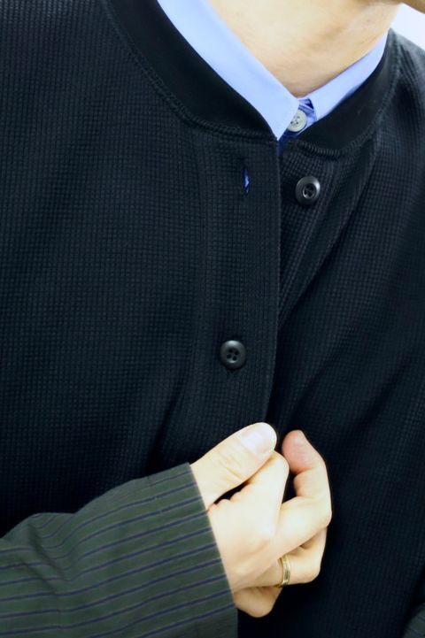 COMME des GARCONS HOMME 26SS ワッフルヘンリー切替えカットソースタイル