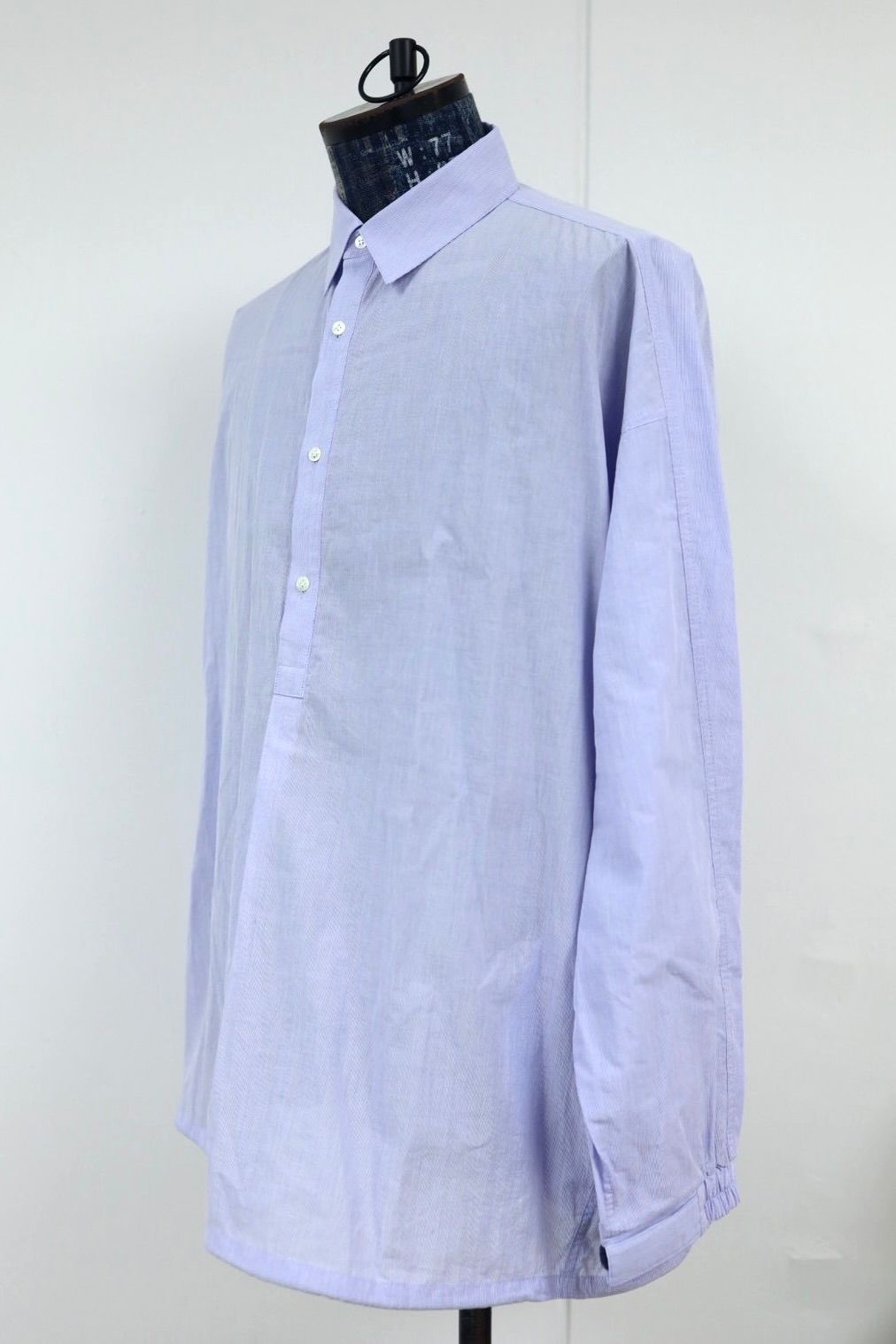 グラフペーパー 26SS Seersucker Pullover Shirt(GU261-50445)BLUE☆4月4日(土)発売！