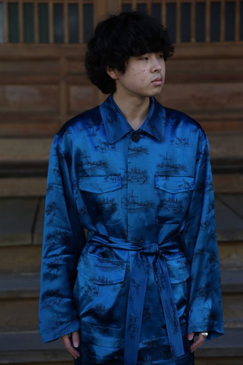 MATSUFUJI DAYDREAM Prinnted Jacket(M211-0102) style. 2021.05.08.