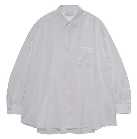 グラフペーパー Linen L/S Oversized Regular Collar Shirt(GM262-50039B)WHITE☆6月20日(土)発売！