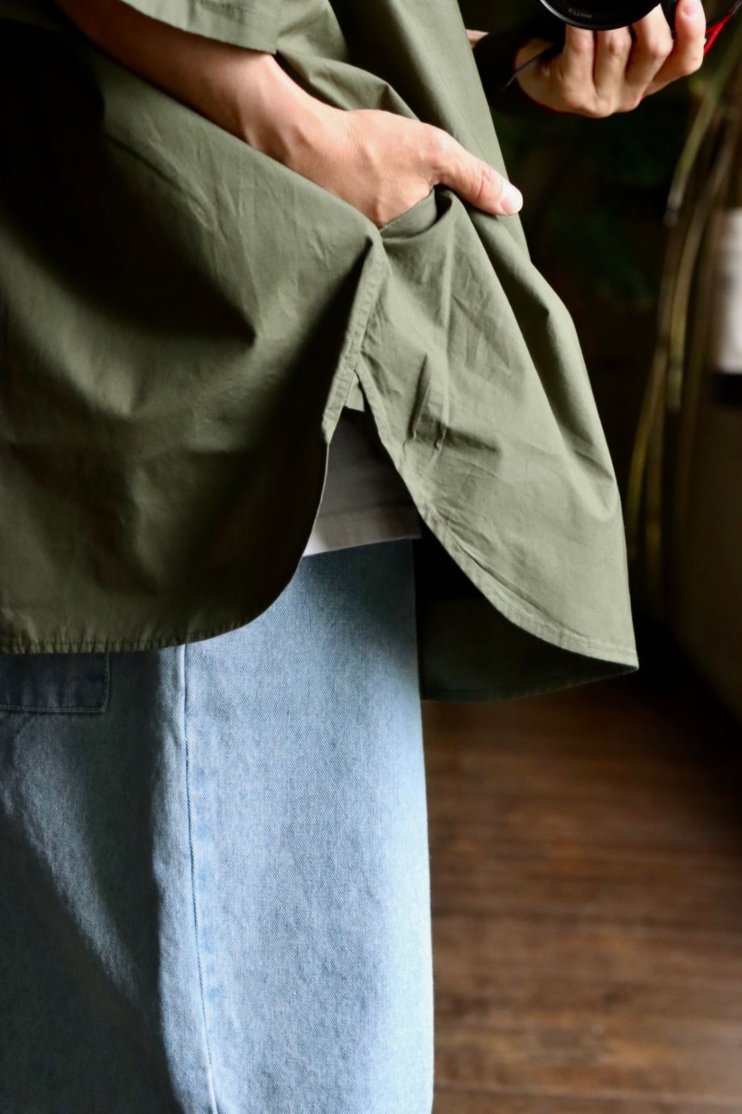 FreshService UTILITY S/S B.D SHIRT"GREEN"スタイル
