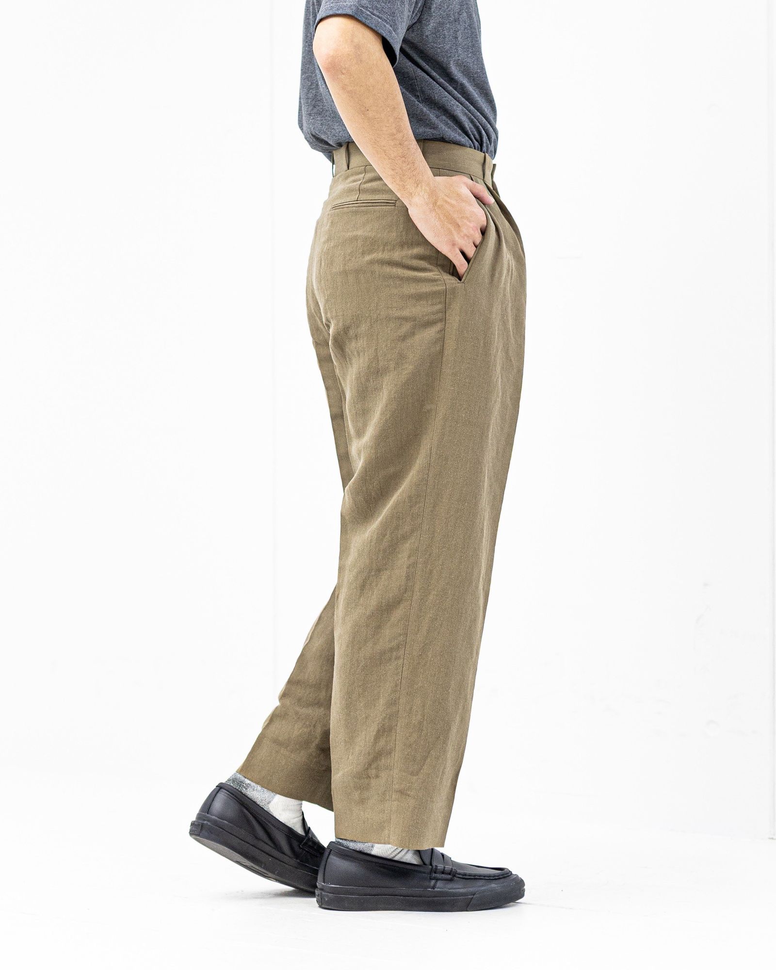 アプレッセ 2026 STYLE1  Linen Rayon Wide Trousers(26SAP-04-16)BEIGE☆4月11日(土)発売！