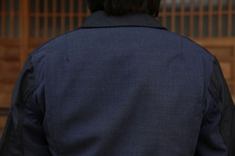 JUNYA WATANABE CDG MAN ウールラミートロ×ウールトロ×綿リネンカルゼブルゾン style.2021.3.7