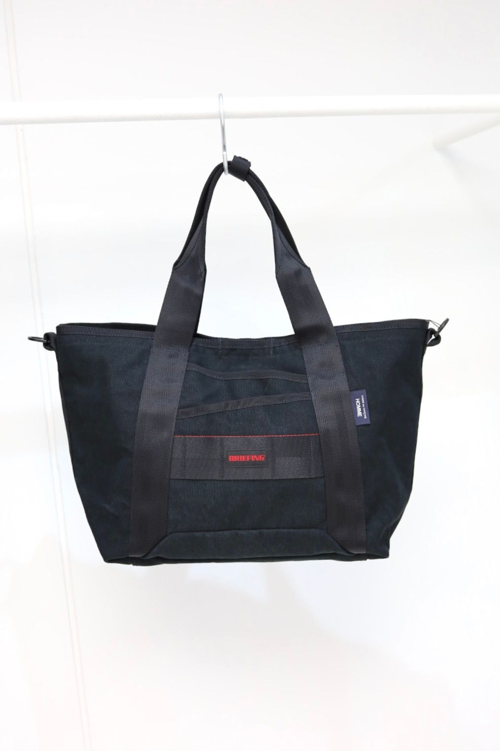 コムデギャルソンオム 綿キャンバスバイオストーン加工バッグ(HQ-K201-051)BLACK☆2月6日(金)発売！