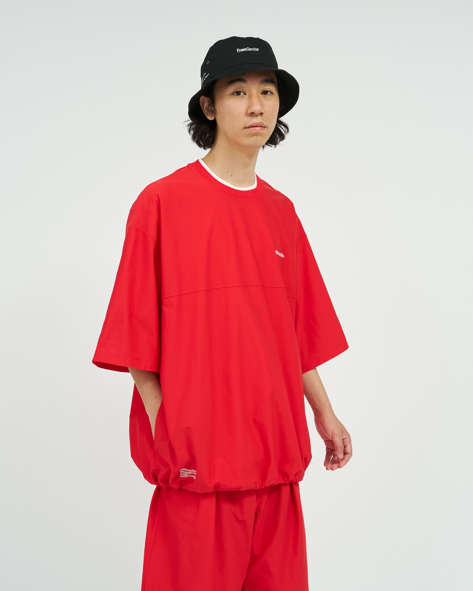 フレッシュサービス  ACTIVE DRY MESH PULLOVER(FSC263-70163)RED☆7月18日(土)新作発売！