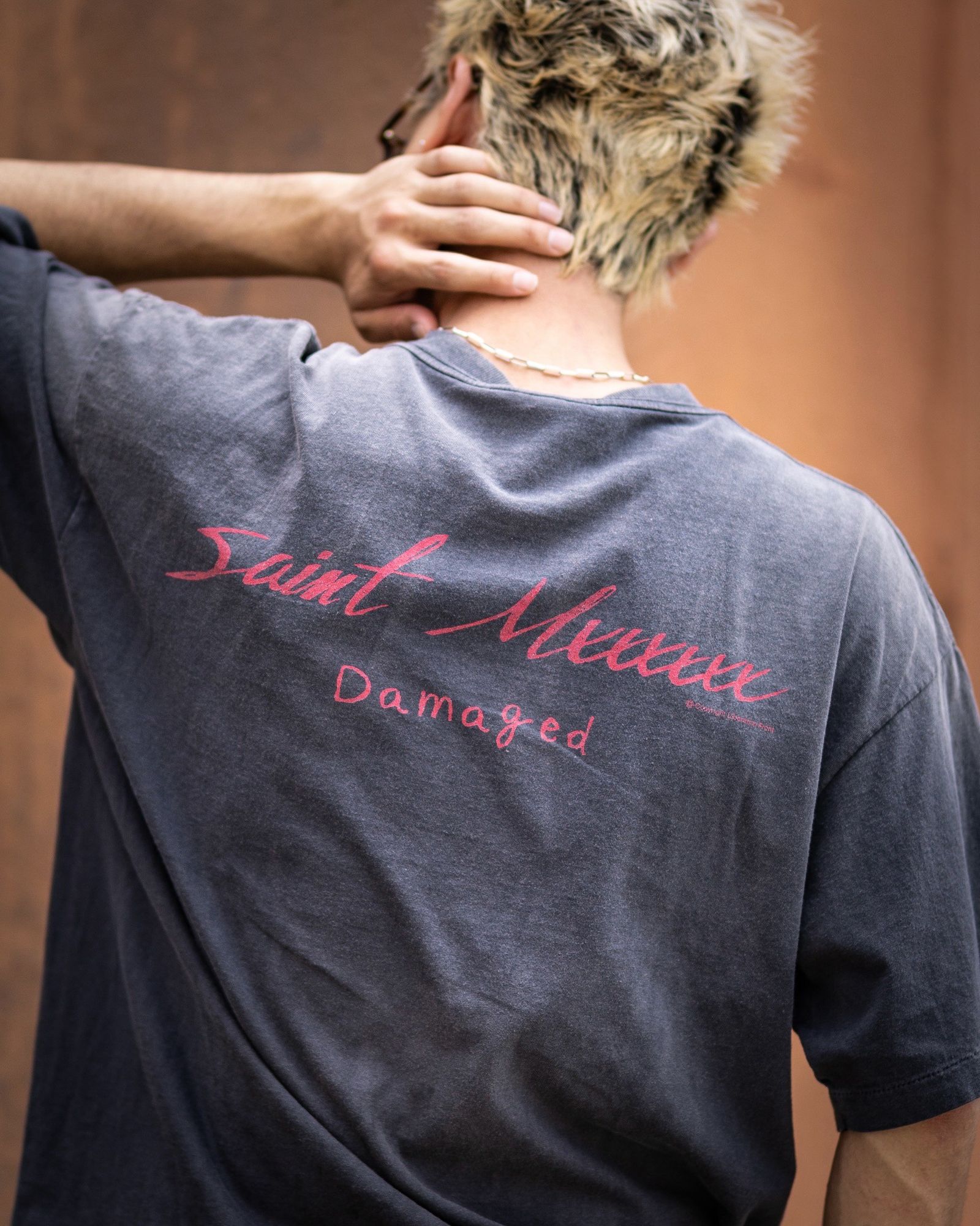 セントマイケル DAMEGED TEE MARKスタイル!