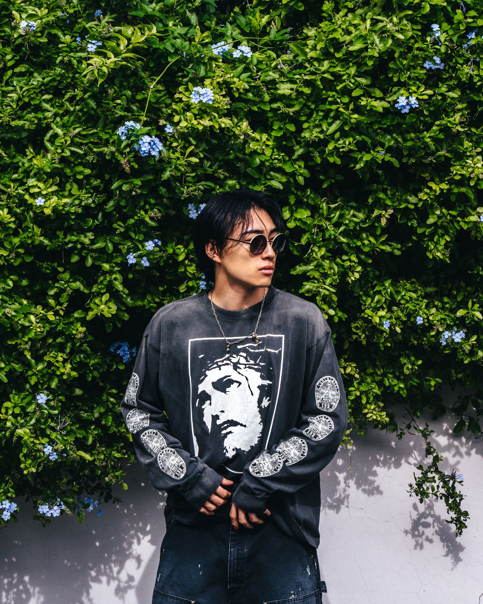 セントマイケル25SS LOVE SAINT LS TEE(SM-HR8-0000-033)BLACK☆3月8日(土)発売！