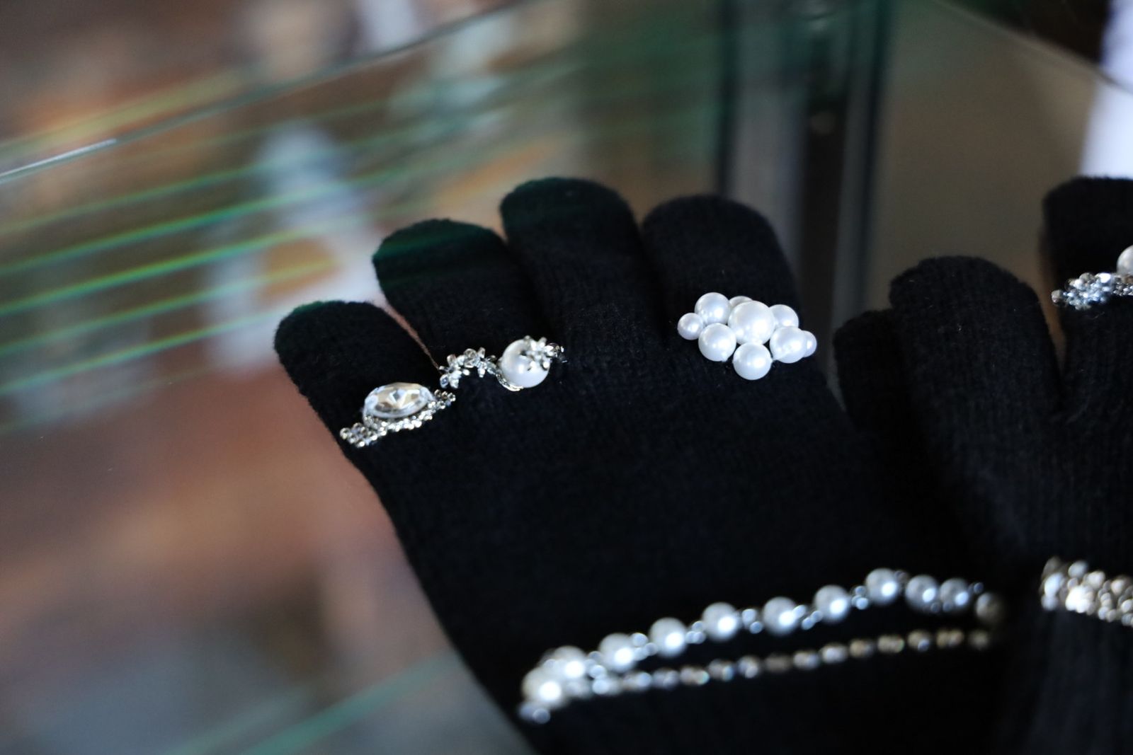 doublet ダブレット25AW KNIT GLOVES WITH RINGS (25AW88GV05) BLACK★9月13日(土)発売！