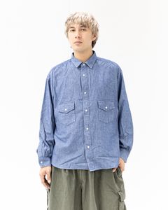 イズネス 26SS Chambray Shirt(26SS_33_1008SSSH01)BLUE☆新作発売！