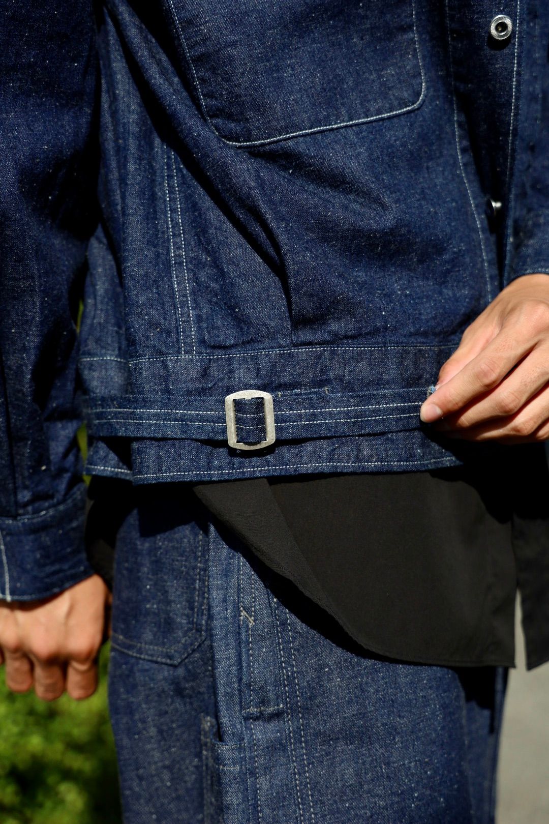 A.PRESSE Roval Canadian Navy Denim Work Jacket セットアップスタイル