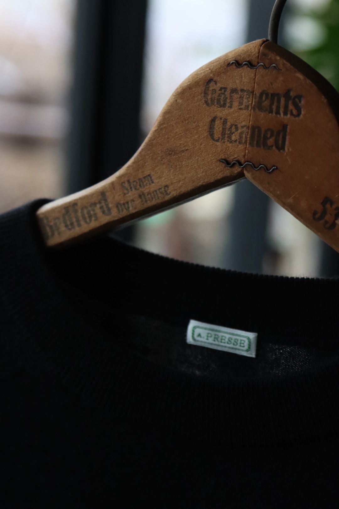 アプレッセ23SSニット Cashmere High Gauge Crew Neck Sweater(23SAP-03-05H)BLACK
