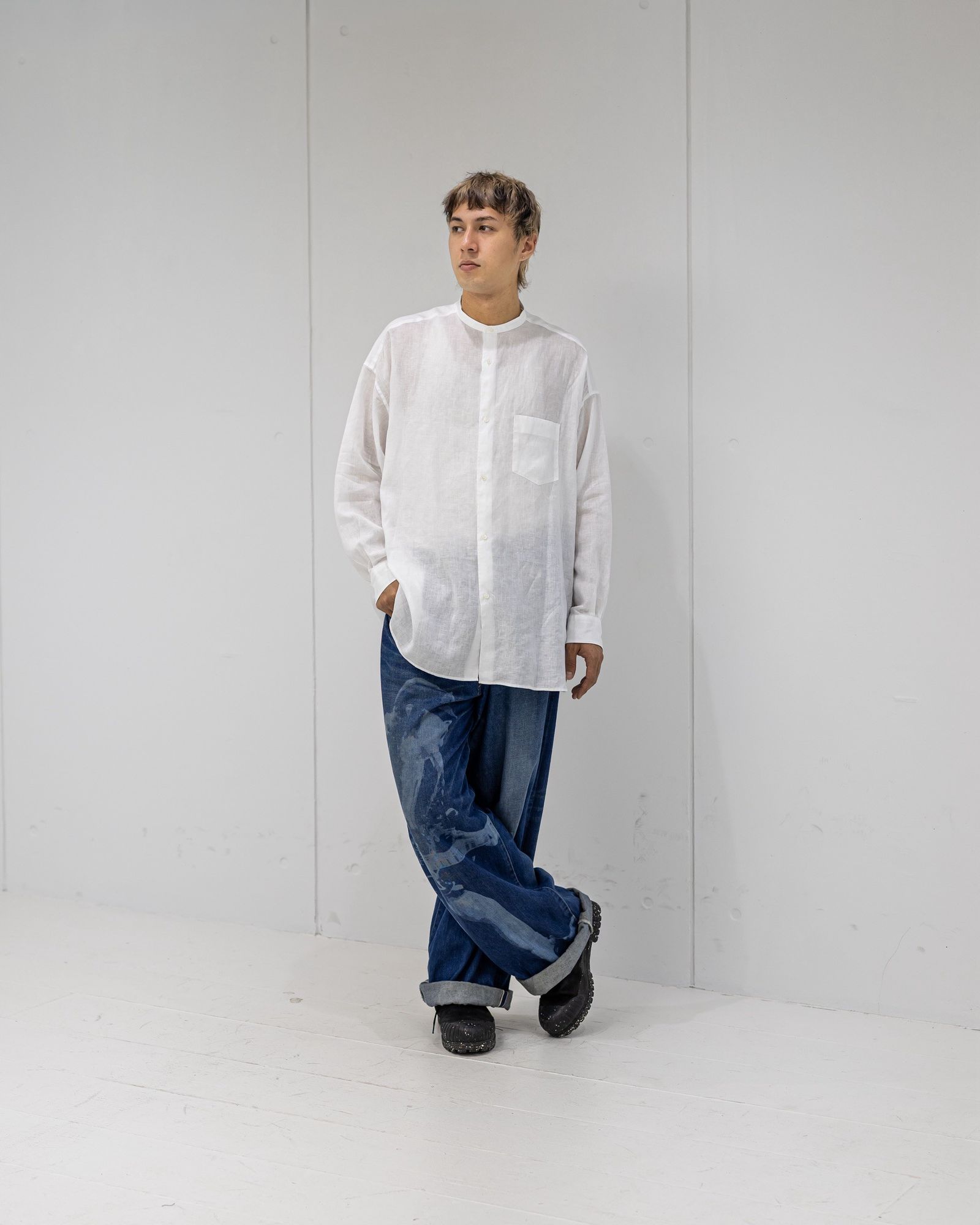 Graphpaper Linen L/S Oversized Band Collar Shirt 6月20日(土)新作発売！