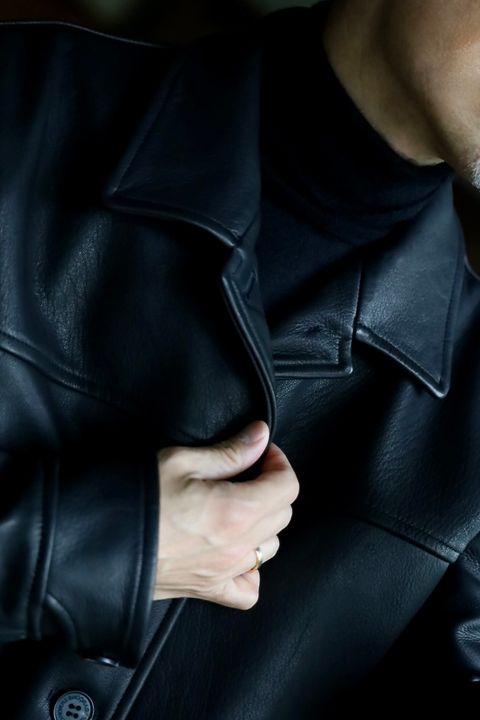 COMME des GARCONS HOMME 26FW ディアスキンレザーカーコートスタイル