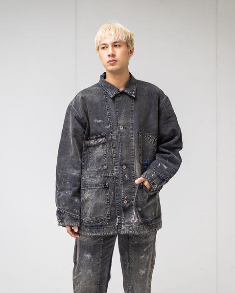BOW WOW 25FWバウワウ  カバーオールDUCK COVERALL BLANKET LINER AGED(BW252-DCBL) AGED BLACK
