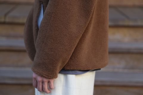 Graphpaper Wool Boa Zip-Up Blouson"CAMEL"Style.2020.11.9.