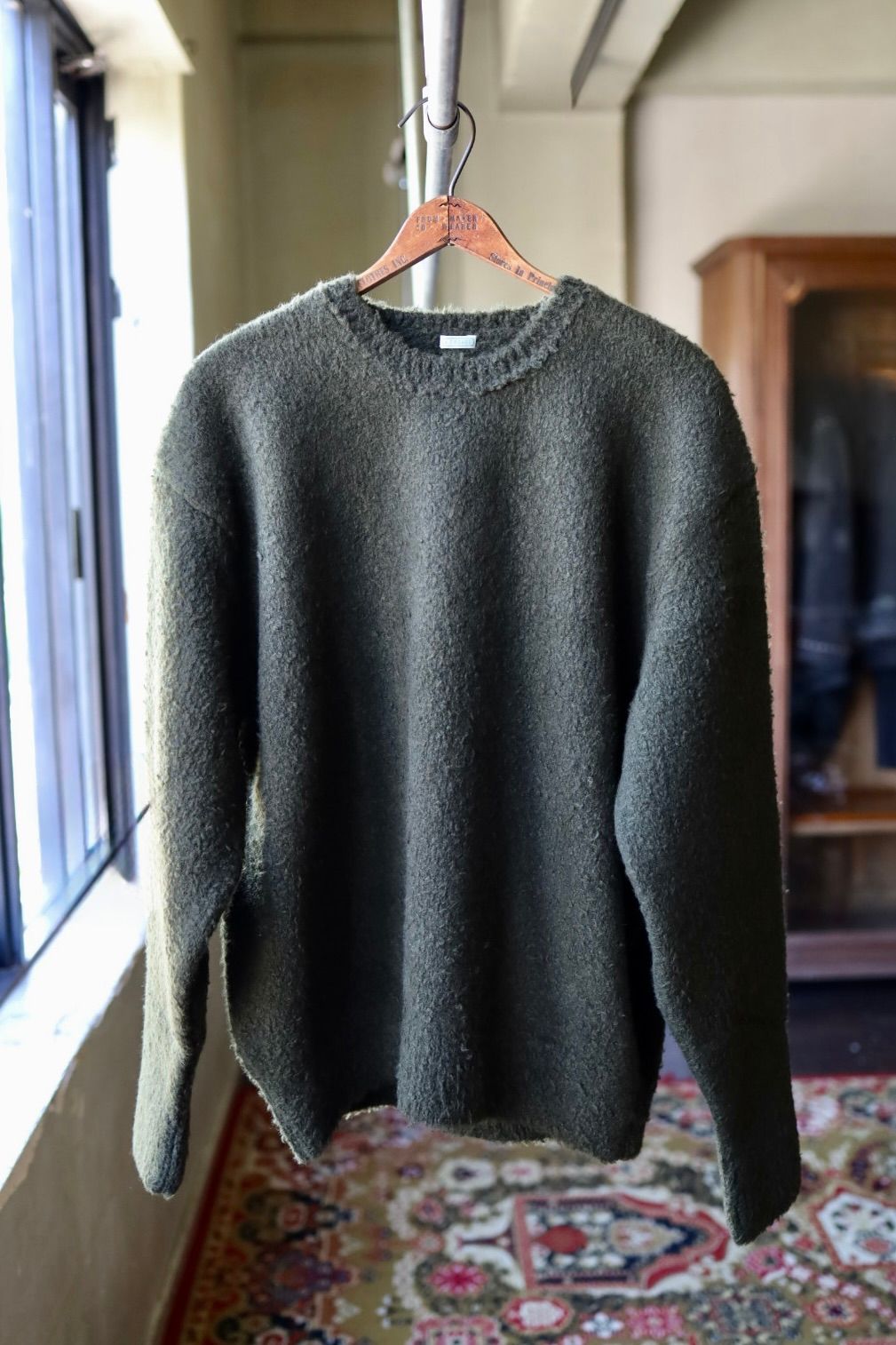 アプレッセ 2025 STYLE2 Cashmere Mole Yarn Pullover Sweater(25AAP-03-20)KHAKI☆10月25日(土)発売!