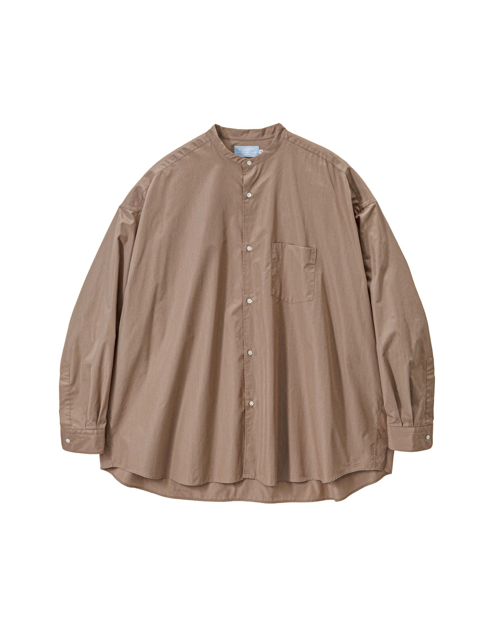 グラフペーパー 26SS ALUMO for GP L/S Oversized Band Collar Shirt(GM261-50223) TAUPE☆1月31日(土)発売！